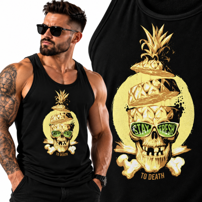 TANK TOP HORROR HOLIDAY SKULL